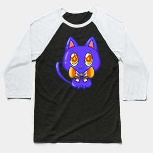 Cute little monster cat Baseball T-Shirt